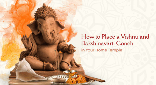 How to Place a Vishnu and Dakshinavarti Conch in Your Home Temple