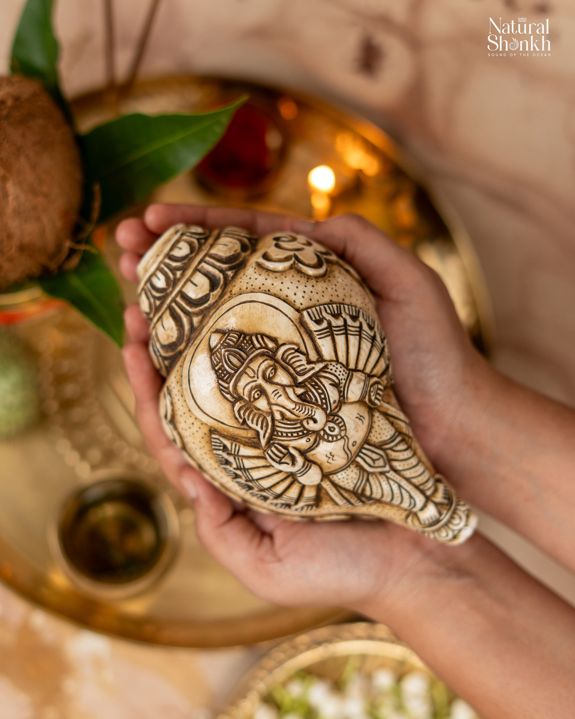 Ganesh carved ritual puja