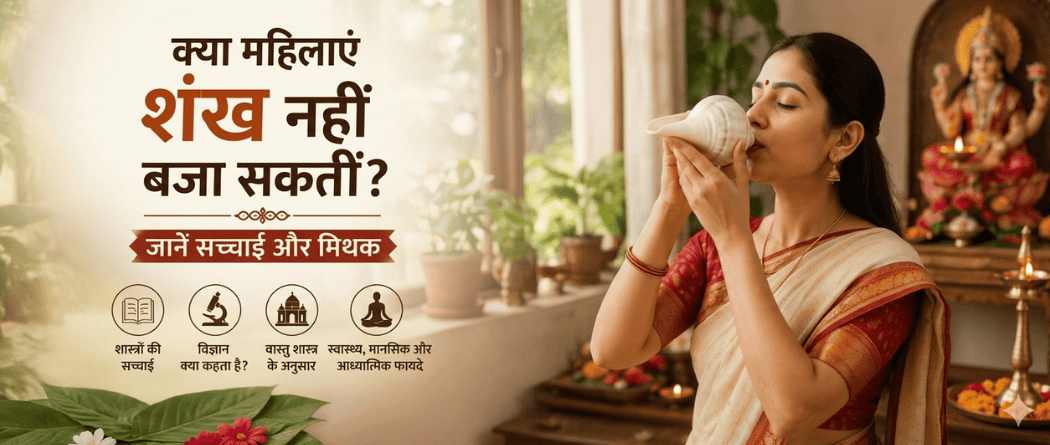 क्या महिलाएं शंख नहीं बजा सकतीं