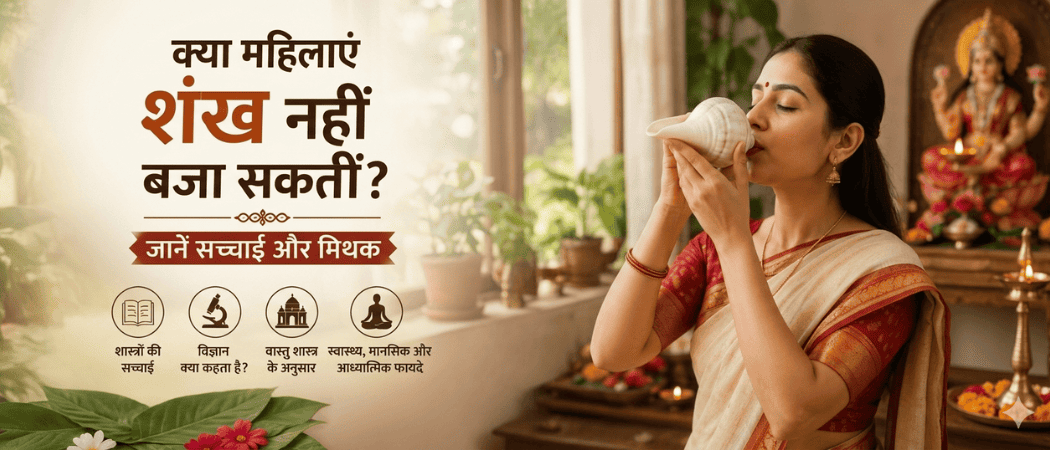 क्या महिलाएं शंख नहीं बजा सकतीं